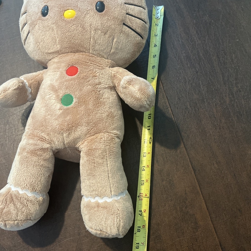 Hello Kitty Build a Bear Gingerbread Christmas Plush Limited 2012 Sanrio No Bow - Picture 11 of 11